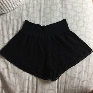 Black Flowy short