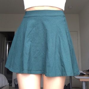 Forest green skirt