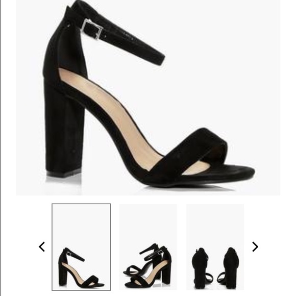 NWT black block heels