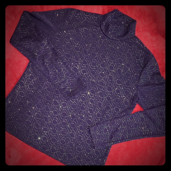 Velvet bling Purple Long sleeve