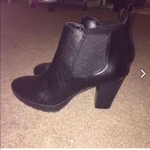 Black Chelsea style booties