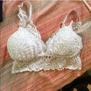 White bralette