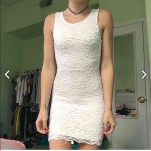 White lace dress
