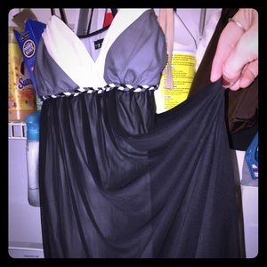 Black and white Silky dress