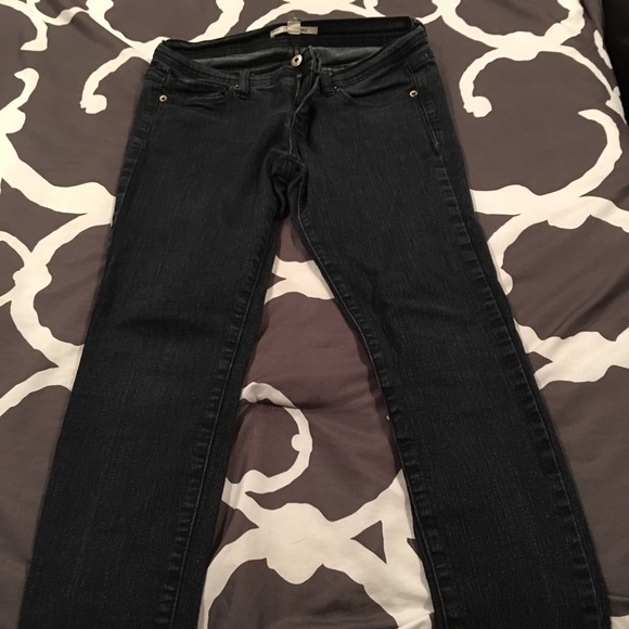 Black faded skinny jeans