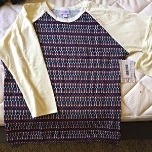 Lularoe 4th of July Randy baseball tee