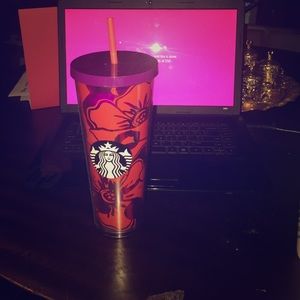 Starbucks venti floral tumbler