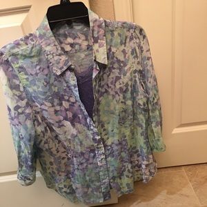 Two piece set blouse with undershirt