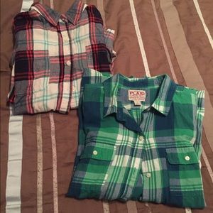 Old Navy plaid shirt bundle