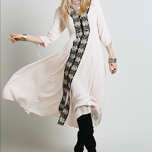 Free People Journey to the Horizon blush dress 0/2