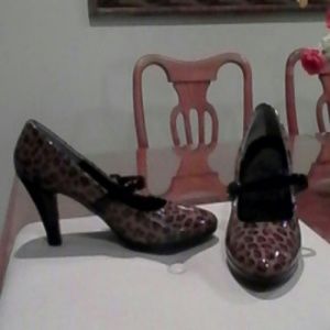 Patent Leather leopard print fabulous shoes