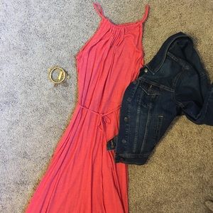 GAP *new* stretchy cotton maxi dress