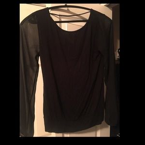 BKE red open back top