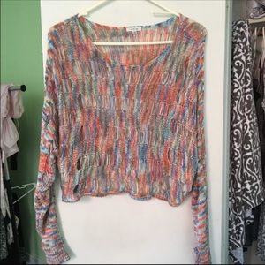 Colorful long sleeve top