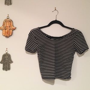 Striped crop top