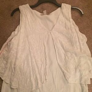 White Formal Tank Top