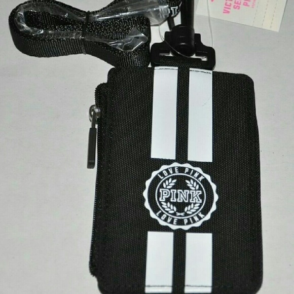 VS Pink ID Card holder Lanyard