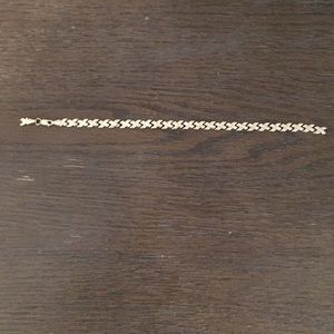 14k White gold bracelet