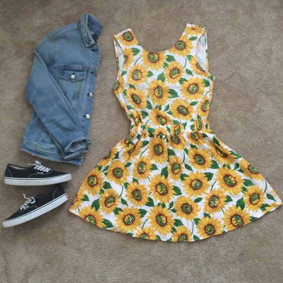 American Apparel sunflower dress