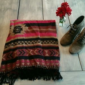 Aztec Print Blanket Scarf