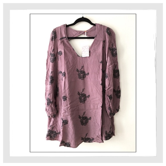 Free People Emma Embroidered Mini Dress - Picture 4 of 5