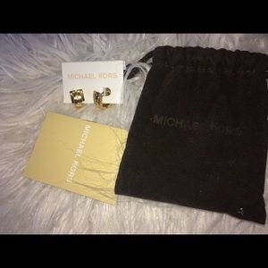 Micheal Kors Belt Buckle Earrings
