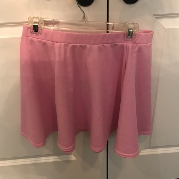 asos pink skater skirt with tags