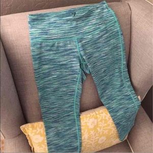 Z by Zella Blue Turquoise Capri Leggings Small