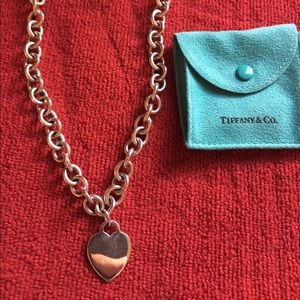 Vintage TIffany & Co. heart 16" necklace