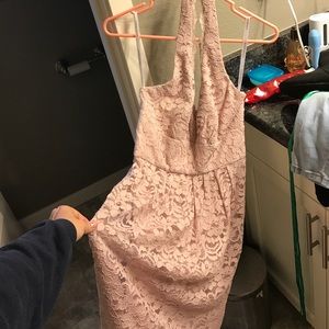 Vintage Pale Pink Lace Dress... Bridesmaid