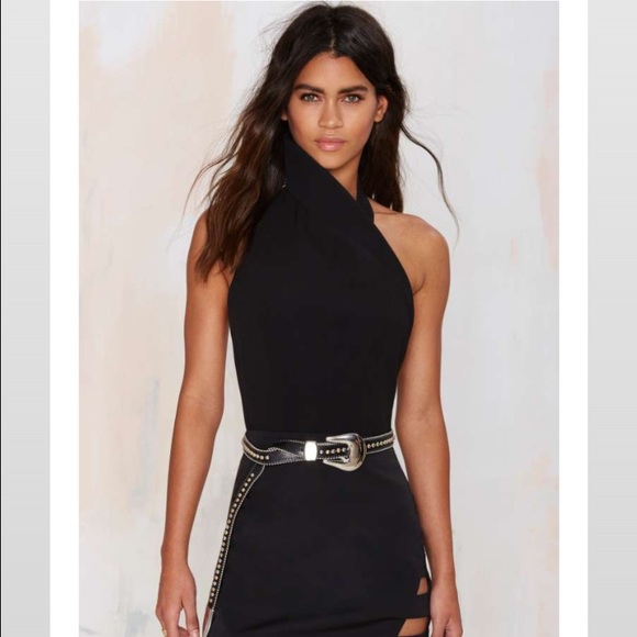 Black Backless Bodysuit!