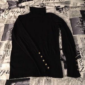 Cozy H&M Turtleneck Sweater in Black