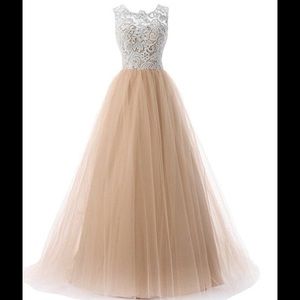 *Price Firm*NWT Champagne Lace Dress