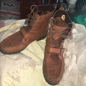 Ralph Lauren distressed boots