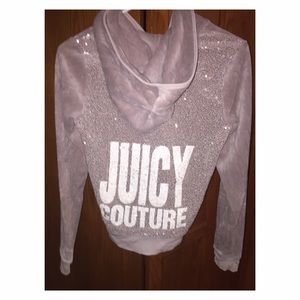 Sequin Back Juicy Couture Zip-Up