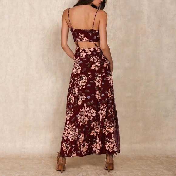 Floral Print Mid Driff Cutout - Picture 3 of 3