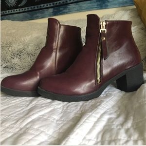Faux Leather Booties