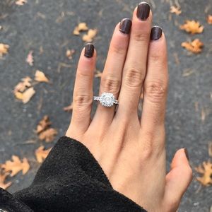 1.25 Cushion Cut Halo