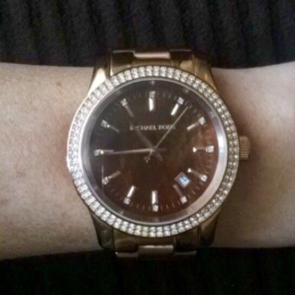 Rose Gold- Michael Kors Watch - Great Condition!