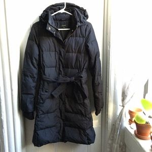 J. Crew down puffer coat - knee length