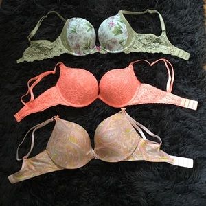 Brand new Victoria's Secret push up bras