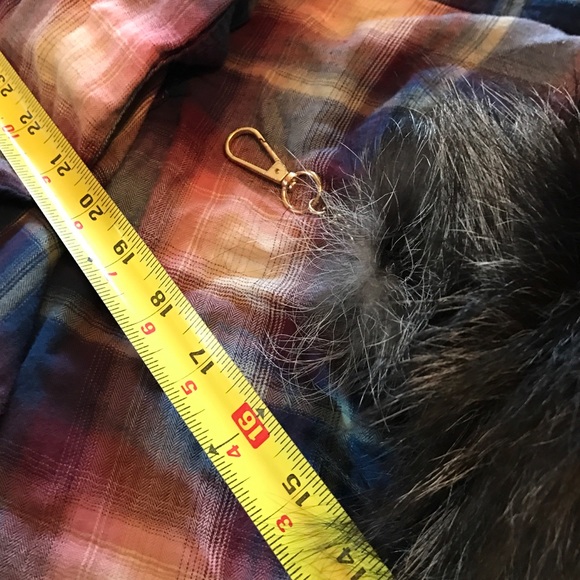 Cute vintage Very large gray fox tail pom pom like - Picture 3 of 4