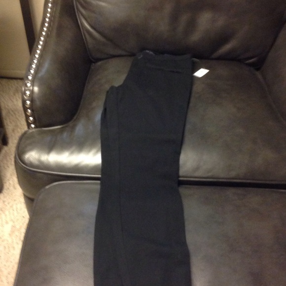 Black Womens Bi-Stretch Ultra Skinny Slacks