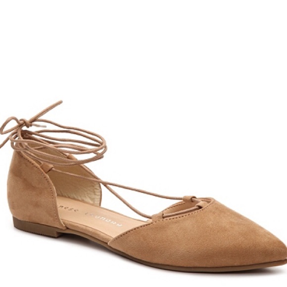 Chinese laundry lace up flats