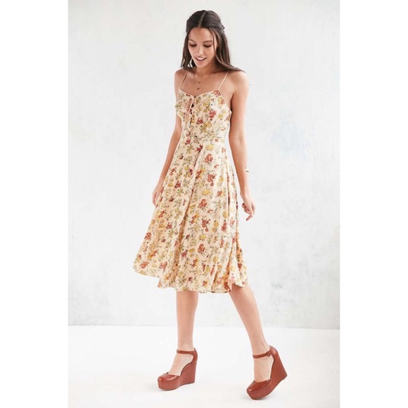 Midi floral dress from Urban Outfitters