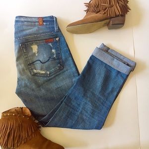 7 For All Mankind Cropped Jeans