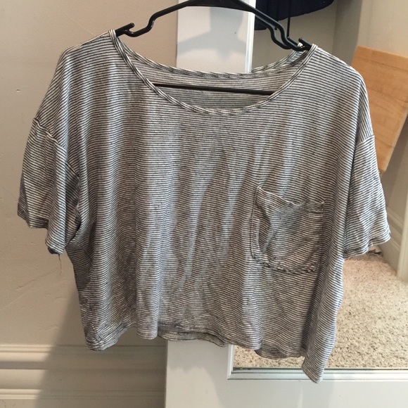 American Apparel stripped crop top