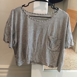 American Apparel stripped crop top