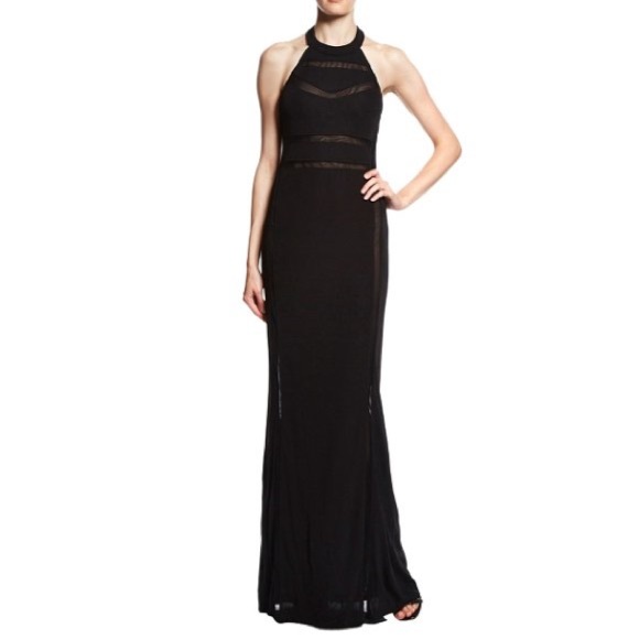 ABS Black Evening Gown