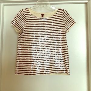 J. Crew sequin top